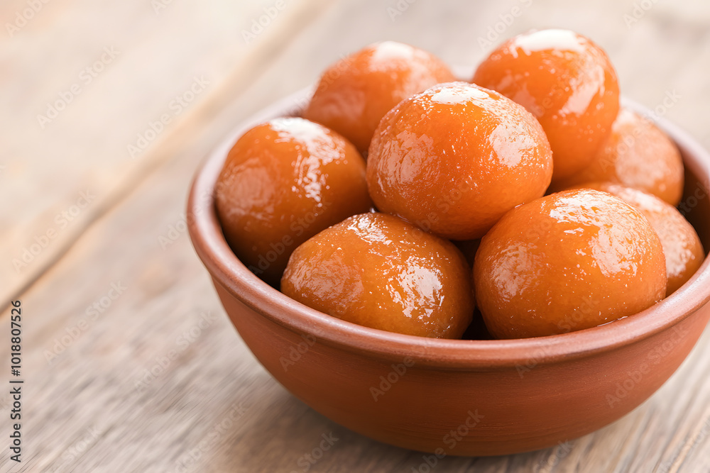 Gulab Jamun in a Bowl | Traditional Indian Sweet Soaked in Delicious Syrup Gulab Jamun in a Bowl | Traditional Indian Sweet Soaked in Delicious Syrup