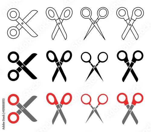 Scissors Icon Set