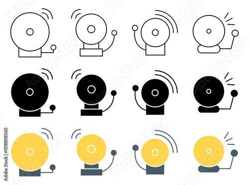 Alarm Bell Icon Set