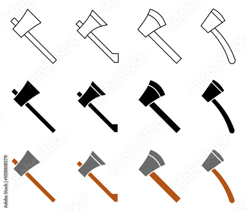 Axe Icon Set