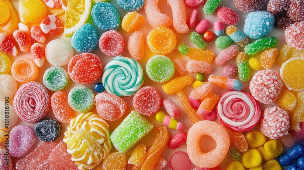 Fototapeta premium Vibrant candy assortment