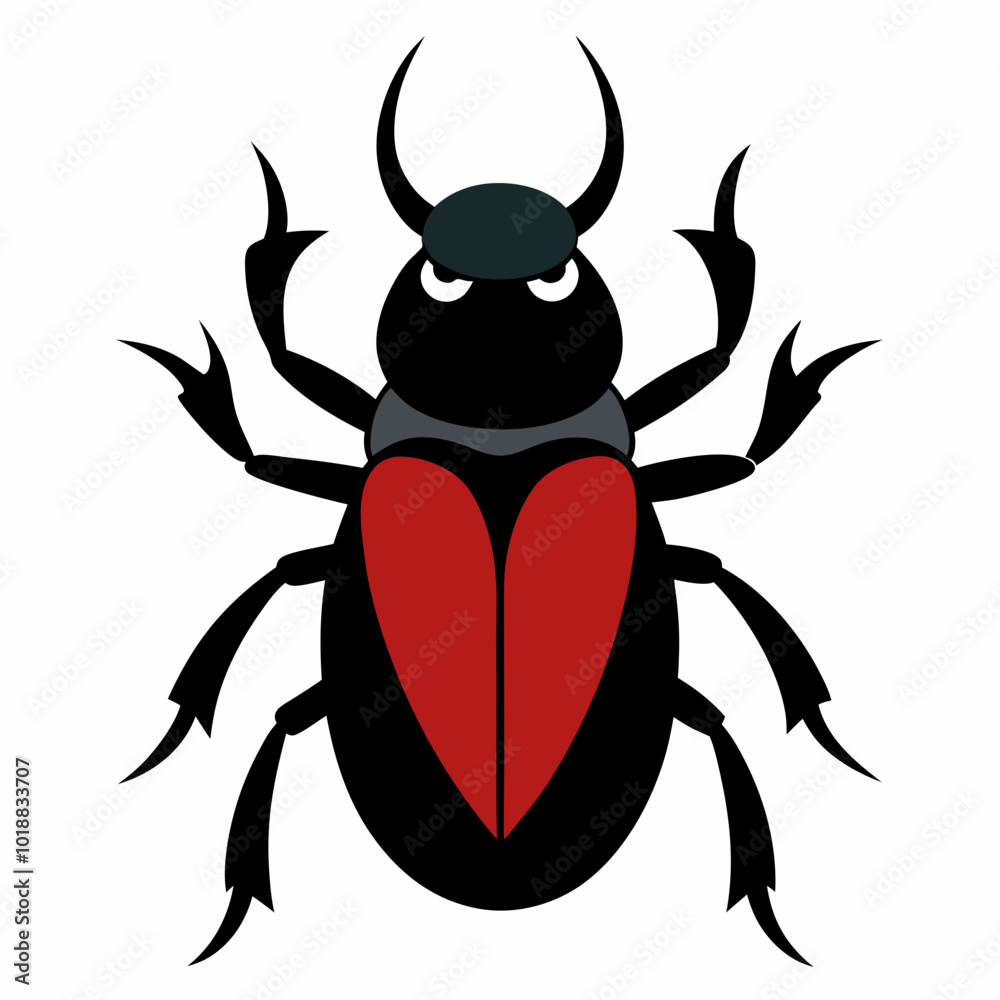 Carrion Beetle insects creative vector design Carrion Beetle insects creative vector design