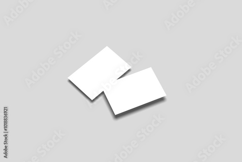 Free Download  blank business cards on grey background,texte & logo - GFXLoad