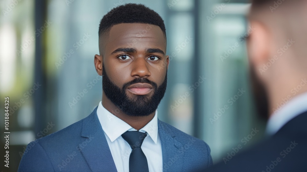 Manager having a serious conversation with a bullying employee, focusing on workplace discipline and fairness Manager having a serious conversation with a bullying employee, focusing on workplace discipline and fairness