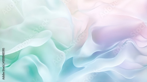 Soft, flowing pastel colors create an abstract, ethereal background for design purposes.