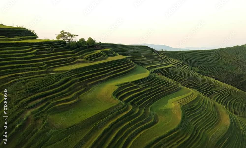 terraced rice field terraced rice field