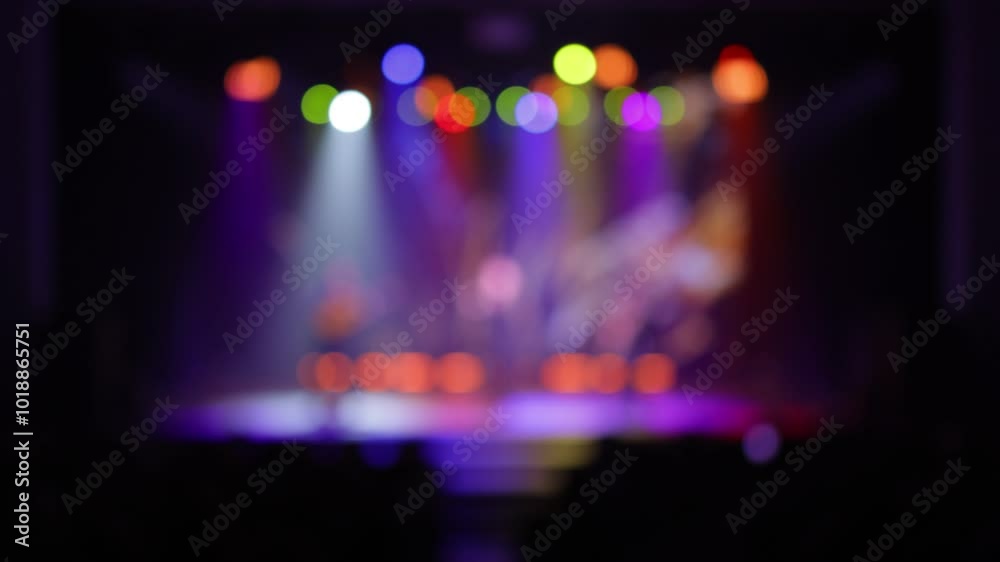 custom made wallpaper toronto digitalBlur and defocus. Stage light at a concert show. Singers, musicians and dancers perform on scene.	
