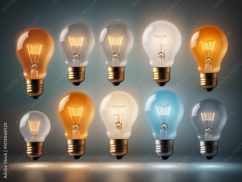 glowing bulb glowing bulb