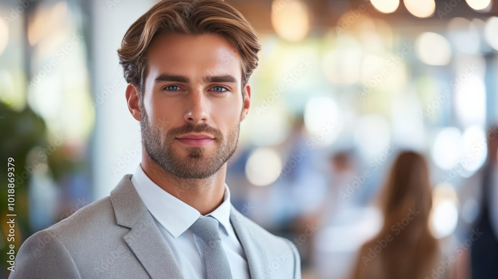Confident business professional in workplace Confident business professional in workplace