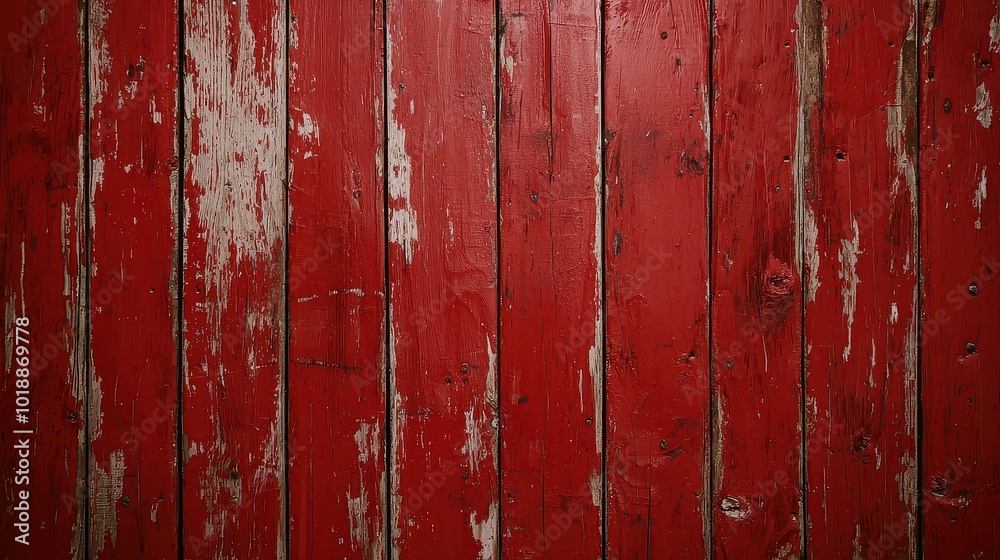 Weathered red wooden boards with texture and wear, showcasing rustic charm and character. Weathered red wooden boards with texture and wear, showcasing rustic charm and character.