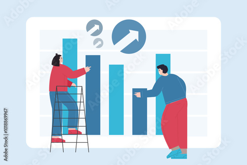 Business Growth Strategy Illustration