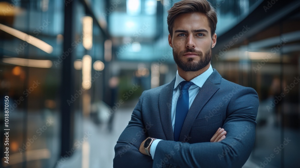 Business professional in modern office environment