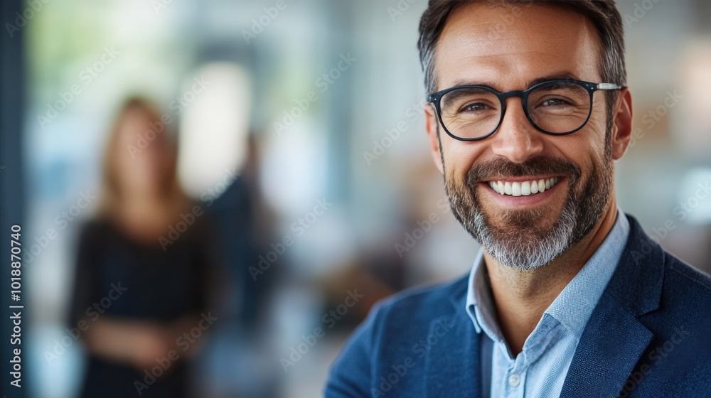 Modern leader in formal business attire Modern leader in formal business attire
