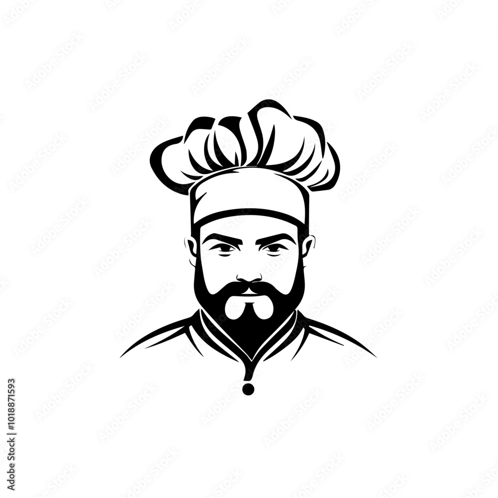 Illustration of a chef on a white background. Illustration of a chef on a white background.