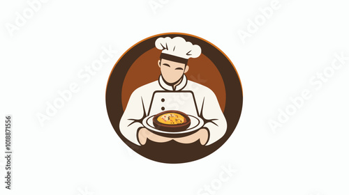 Illustration of a chef on a white background.