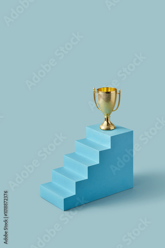 Abstract stairÑ leading to victory and successful strategy