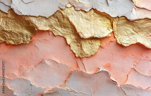 Elegant pink and gold marble texture showcasing natural mineral patterns and ...