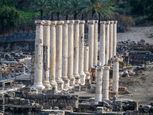 Ancient ruins at Beit She'An Israel photo