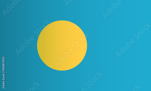 Palau flag, country island identity