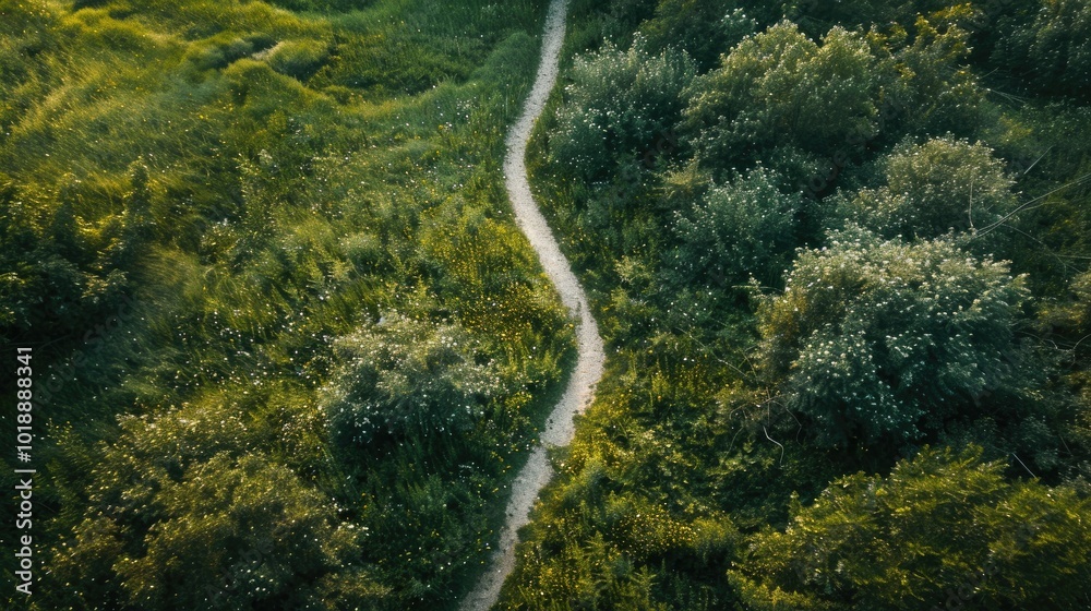 Aerial Perspective of Walking Path Aerial Perspective of Walking Path