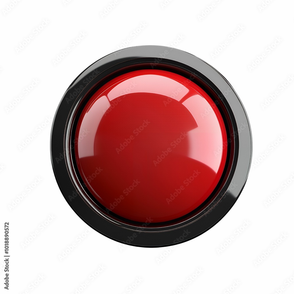 3d order red button, isolated, transparent background 3d order red button, isolated, transparent background