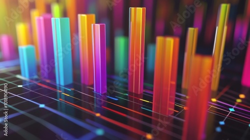 Colorful Data Visualization with Abstract Bars