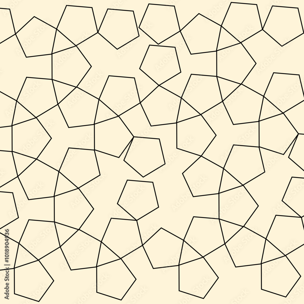 Seamless design print simple shapes on a yellow background. Geometric pattern. Seamless design print simple shapes on a yellow background. Geometric pattern.
