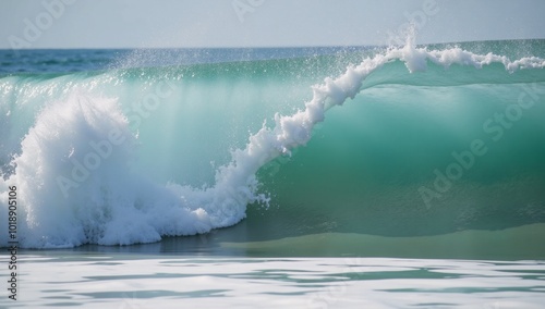 A water circle with a splashing foam wave eleven waves photo