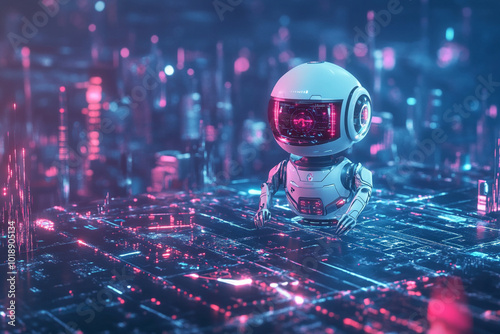 Cybersecurity, online security. Generative AI