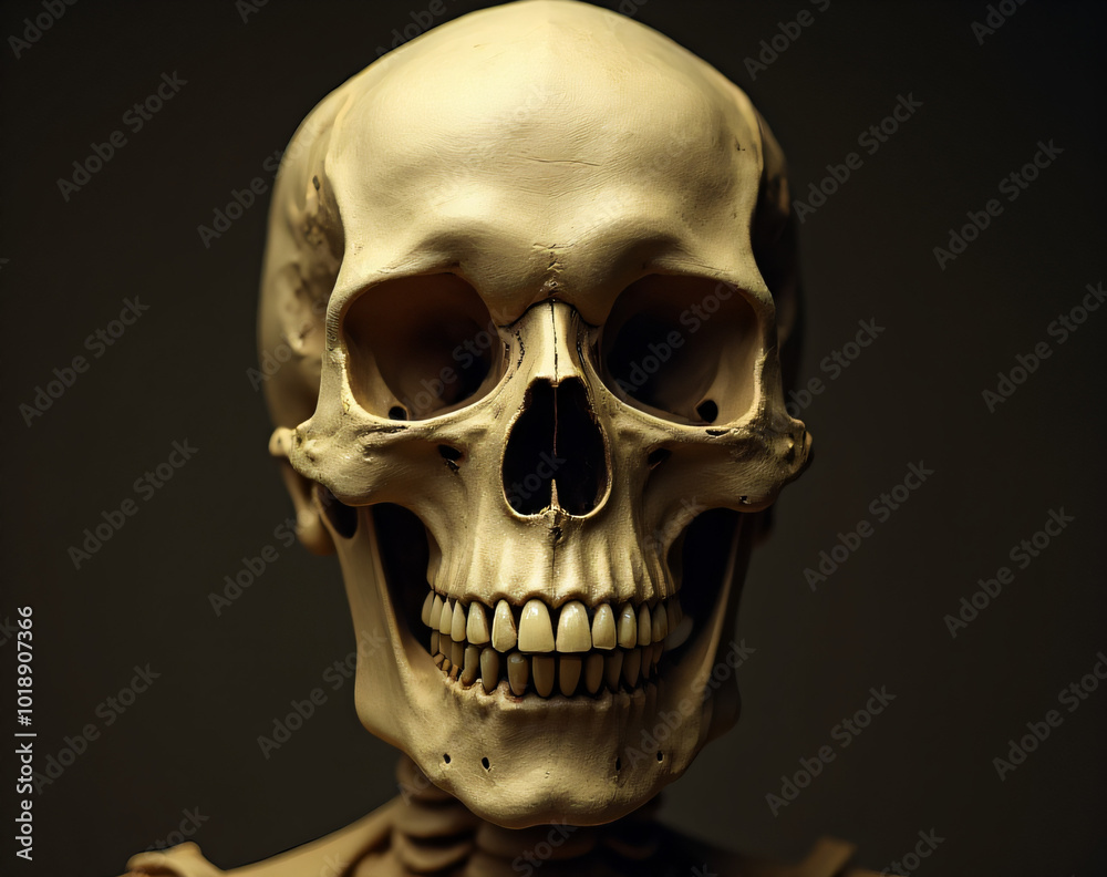 Fototapeta premium A skull's expression seemed to soften into a warm smile._00004_