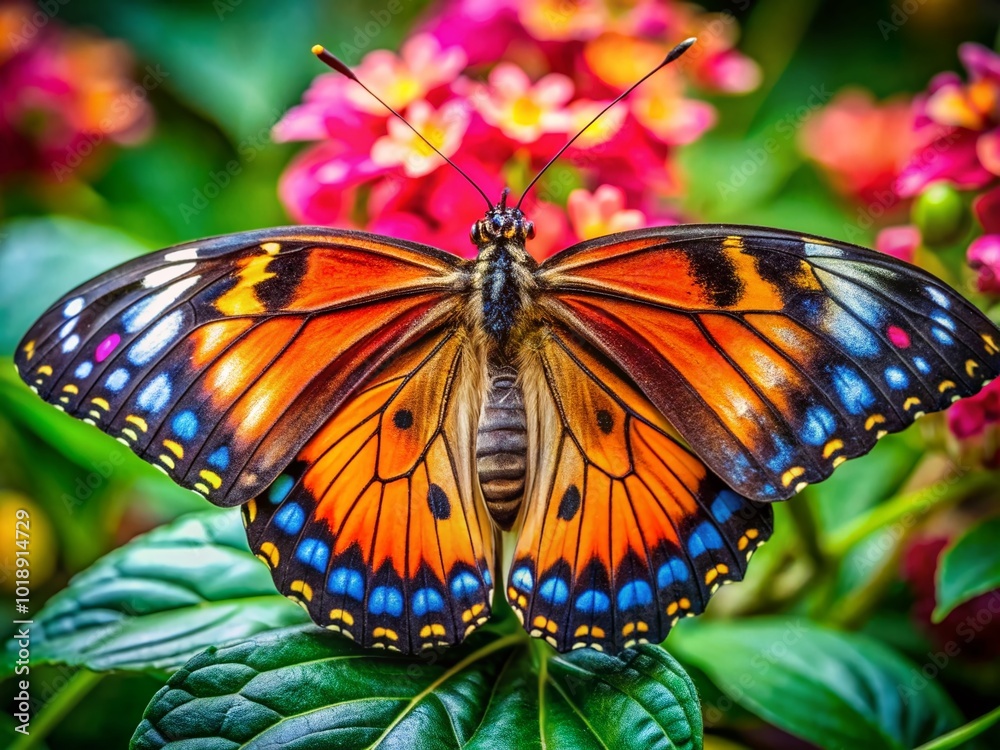 Fototapeta premium Majestic World of Big Butterflies in Nature's Vibrant Ecosystem Captured in Stunning Detail