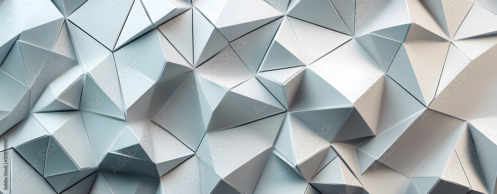 An abstract pattern of geometric triangles on a smooth backdrop design demonstrates a concept of modern design. 3D Rendering design An abstract pattern of geometric triangles on a smooth backdrop design demonstrates a concept of modern design. 3D Rendering design