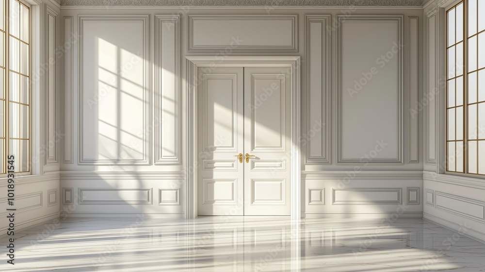 Classic luxury room wooden interior Classic luxury room wooden interior