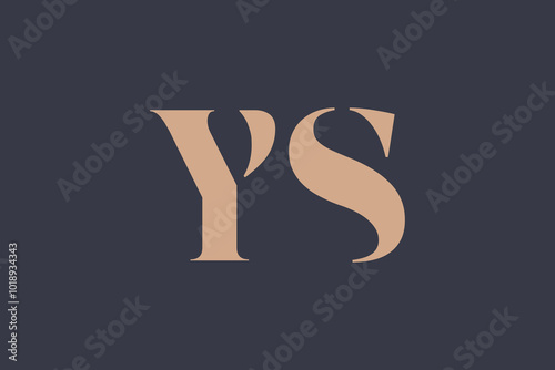 Abstract letter YO logo. This logo icon incorporate with abstract shape in the creative way. Minimalist abstract letter logo.