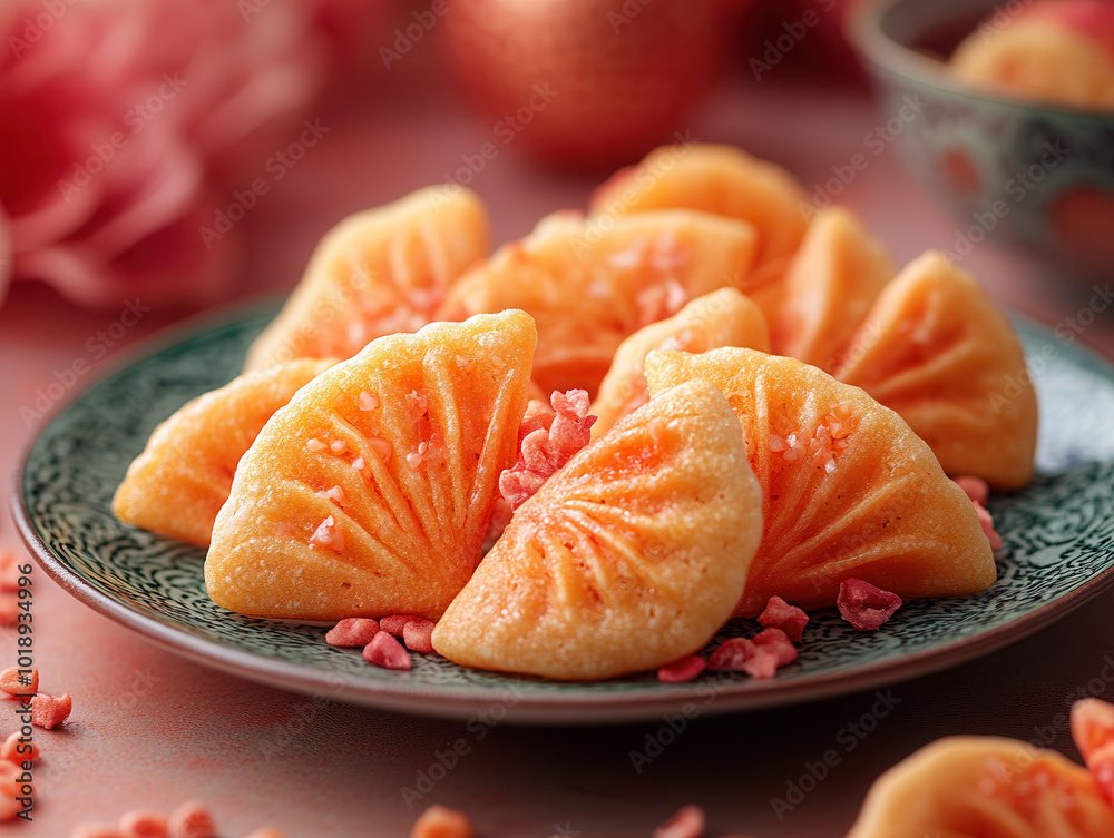 Delicious Chinese New Year fortune cookies images featuring creative and festive designs Delicious Chinese New Year fortune cookies images featuring creative and festive designs