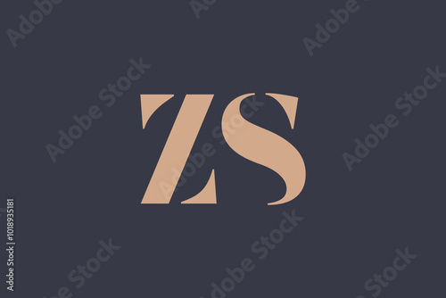 Abstract letter ZO logo. This logo icon incorporate with abstract shape in the creative way. Minimalist abstract letter logo.