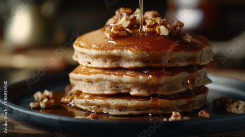  pancakes made with oats and bananas