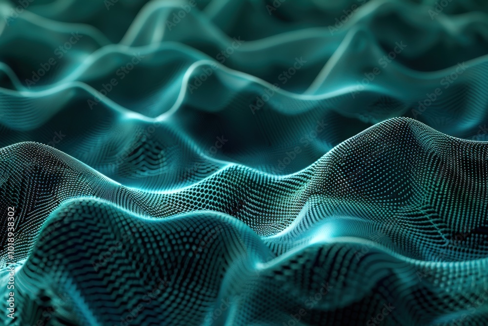 Obraz premium A colorful, swirling pattern of dots and lines,generative ai image