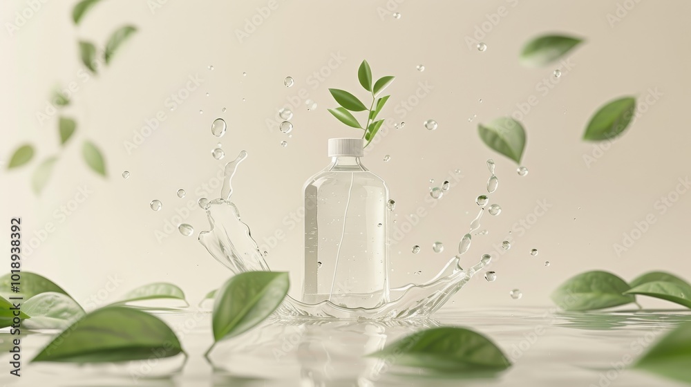 Eco-Friendly Detergent Ad with Minimalist Nature Elements for Sustainability Campaign Eco-Friendly Detergent Ad with Minimalist Nature Elements for Sustainability Campaign