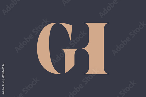 Abstract letter GG logo. This logo icon incorporate with abstract shape in the creative way. Minimalist abstract letter logo.