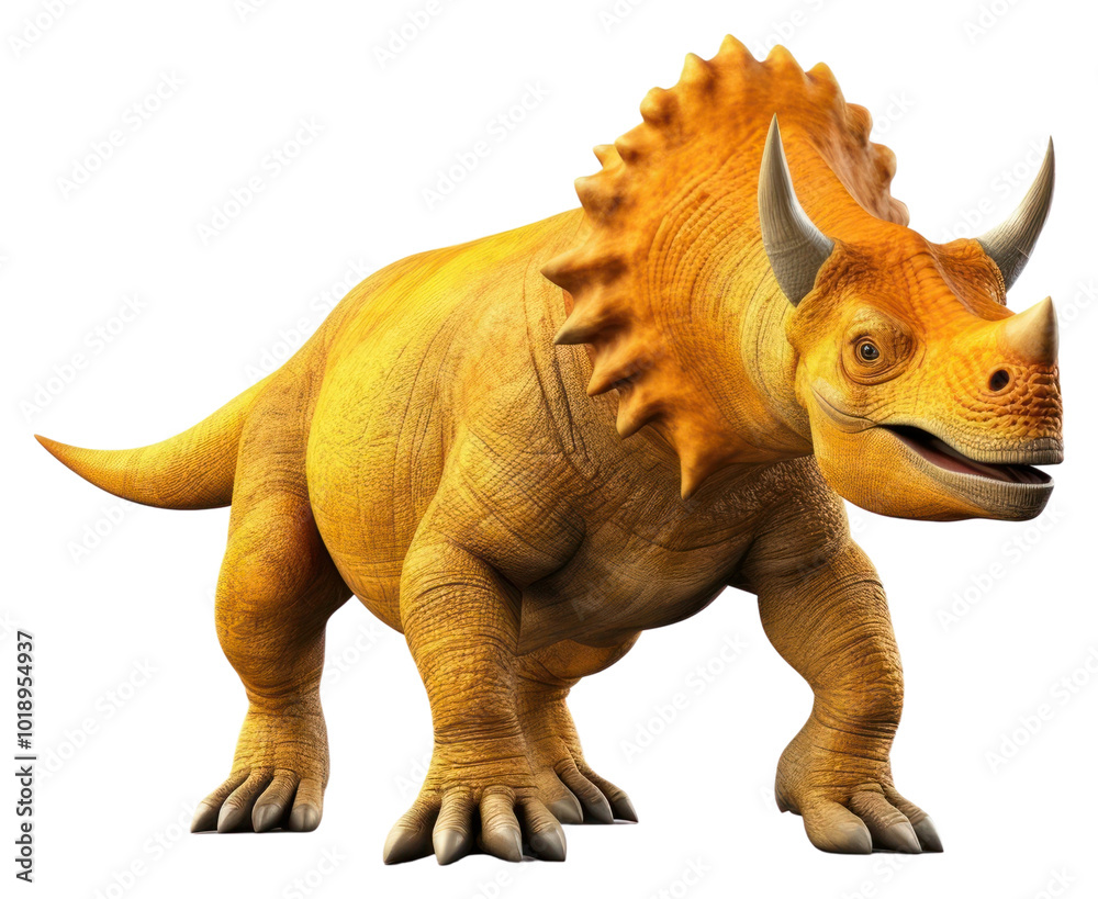 Fototapeta premium PNG Dinosaur animal white background representation.