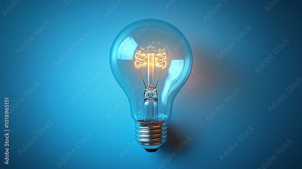 glowing light bulb on a plain background with space for text, perfect for showcasing creative ideas and innovation in a modern and clean design glowing light bulb on a plain background with space for text, perfect for showcasing creative ideas and innovation in a modern and clean design