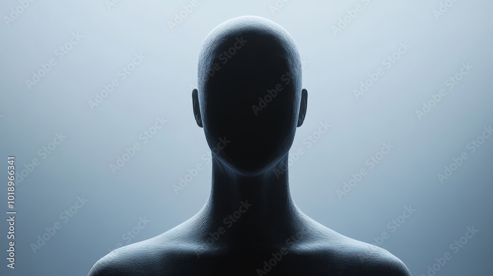 A man's head is shown in a black and white photo A man's head is shown in a black and white photo