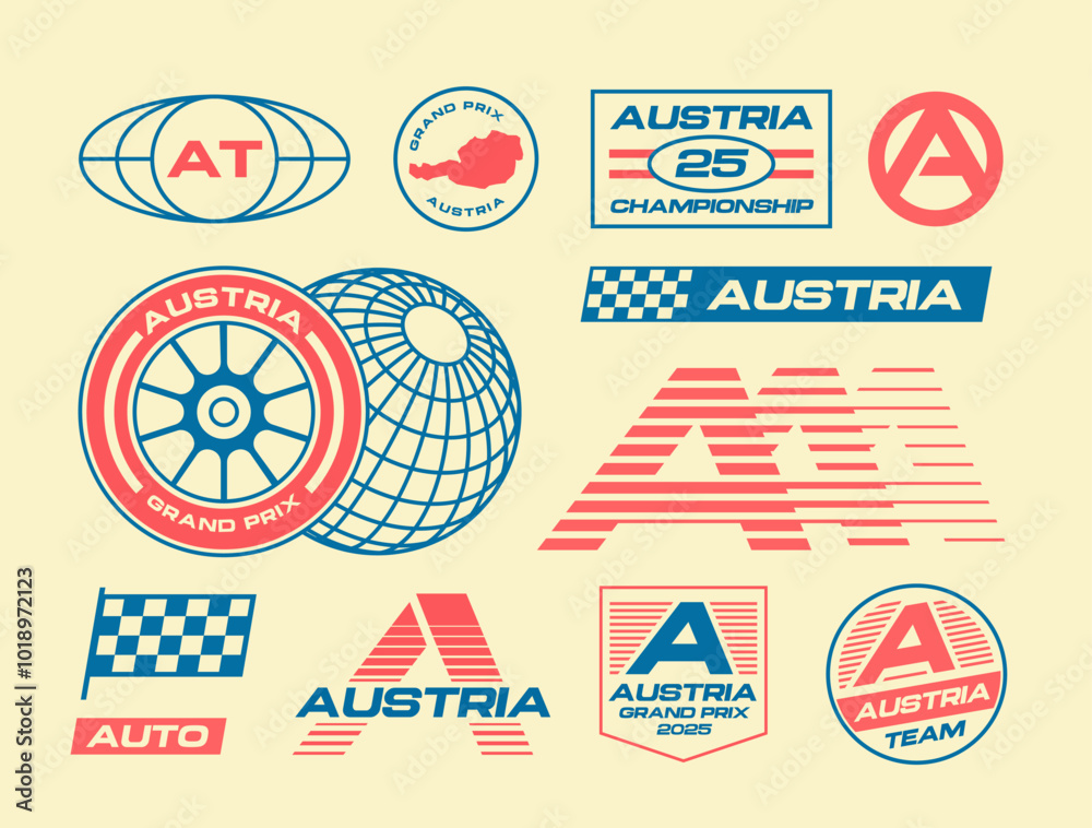 Set streetwear auto racing logo ideas for a clothing brand. Design ...