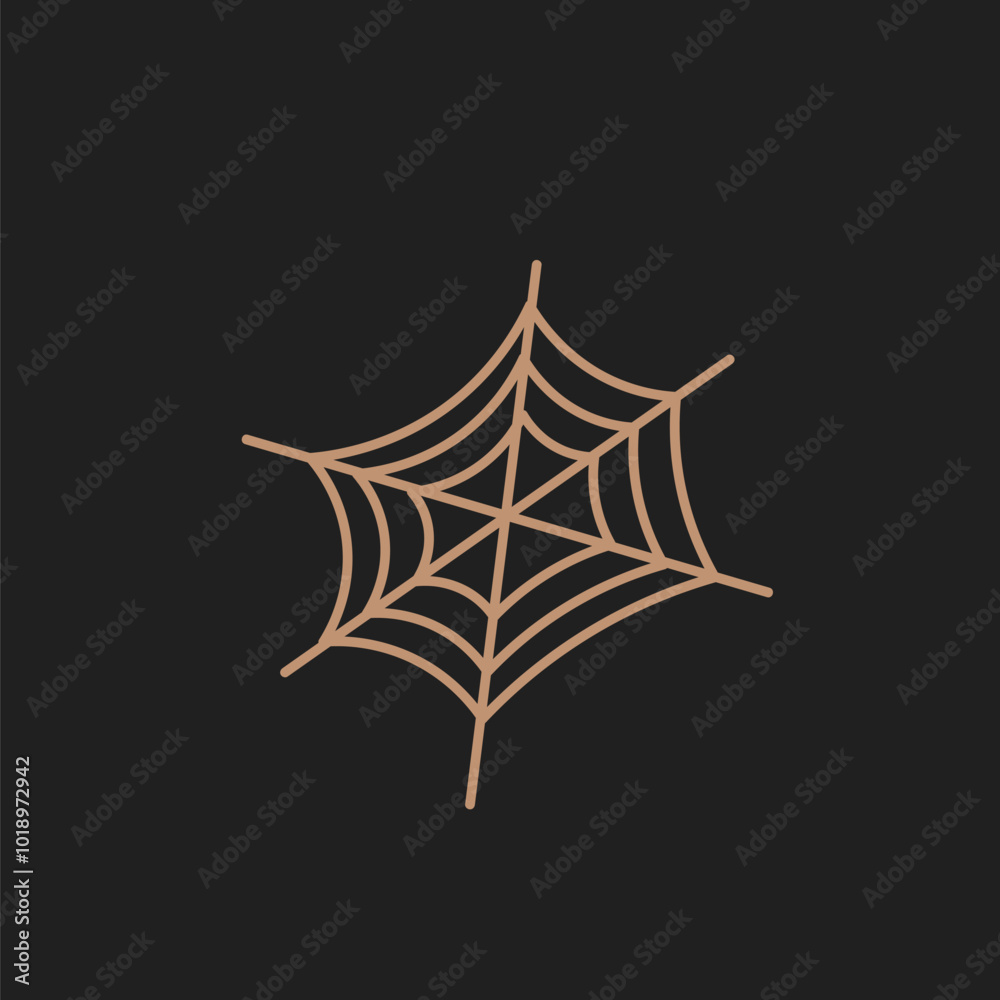 Spider web icon. Outline set of spider vector icons. Set of spider web and halloween cobweb decoration. Spider web vector icon set in orange color. Vector illustration. Spider web icon. Outline set of spider vector icons. Set of spider web and halloween cobweb decoration. Spider web vector icon set in orange color. Vector illustration.