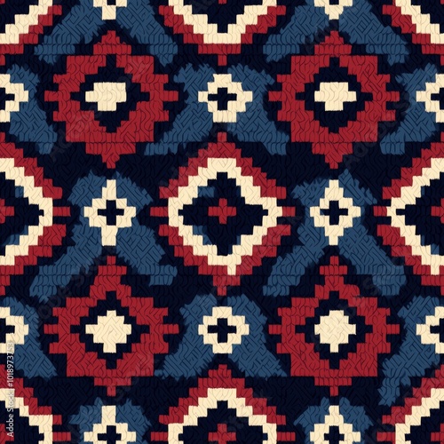 Traditional Ethnic Handmade Seamless Pattern Design