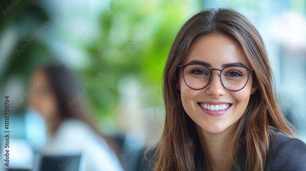 professional female manager conducting a job interview in an office setting, smiling while discussing employment opportunities with a candidate during the recruitment process professional female manager conducting a job interview in an office setting, smiling while discussing employment opportunities with a candidate during the recruitment process