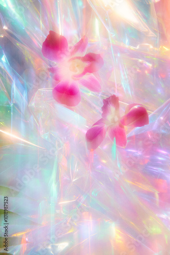 Surreal Orchids iridescent