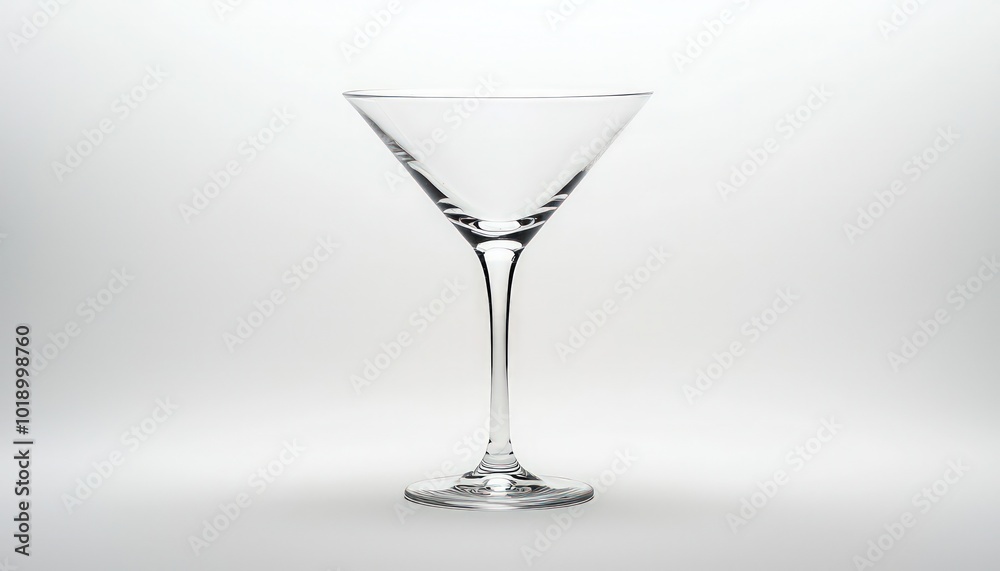 Sophisticated martini glass against a white background, epitomizing elegance. Sophisticated martini glass against a white background, epitomizing elegance.