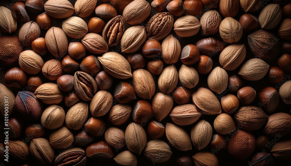 A variety of nuts A variety of nuts